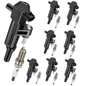 8 Ignition Coils & 8 Spark Plugs - for Dodge Dakota/Ram 1500/Durango, for Jeep Commander/Grand Cherokee, for Chrysler Aspen 4.7L V8 2008-2013 - Repl UF601/4469 8 Ignition Coils & 8 Spark Plugs - for Dodge Dakota/Ram 1500/Durango, for Jeep Commander/Grand Cherokee, for Chrysler Aspen 4.7L V8 2008-2013 - Repl UF601/4469