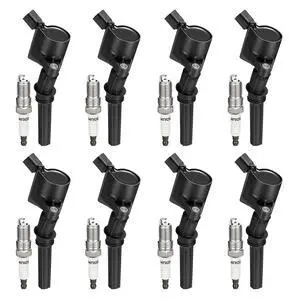 Ignition Coils Pack (8 Coils DG508+8 Iridium Spark Plugs sp479)Cure Misfires & Rough Idle for Ford F-150 / Mustang/Expedition/E-Series (5.4L/4.6L V8)Direct OE Replacements SP493 DG481 Ignition Coils Pack (8 Coils DG508+8 Iridium Spark Plugs sp479)Cure Misfires & Rough Idle for Ford F-150 / Mustang/Expedition/E-Series (5.4L/4.6L V8)Direct OE Replacements SP493 DG481