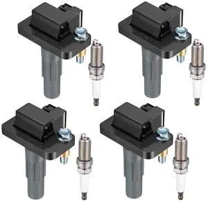 4 Ignition Coils & 4 Iridium Spark Plugs UF665 93893 for Subaru | Fits 2.5L: WRX STI(13-18),WRX(13-14),Impreza(11-14),Forester(11-13),Legacy(10-12). OE:22433AA600.Better MPG,Long-lasting 4 Ignition Coils & 4 Iridium Spark Plugs UF665 93893 for Subaru | Fits 2.5L: WRX STI(13-18),WRX(13-14),Impreza(11-14),Forester(11-13),Legacy(10-12). OE:22433AA600.Better MPG,Long-lasting