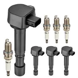 4 Ignition Coils & 4 Iridium Spark Plugs for UF400 ZFR6FGP for Honda | Fits 1.7L L4 01-05: Civic,EL. OE:C1460,5C1634,E420,30520PVFA01,30520RDJA01,7100. Direct fit.Better MPG, Long-lasting 4 Ignition Coils & 4 Iridium Spark Plugs for UF400 ZFR6FGP for Honda | Fits 1.7L L4 01-05: Civic,EL. OE:C1460,5C1634,E420,30520PVFA01,30520RDJA01,7100. Direct fit.Better MPG, Long-lasting