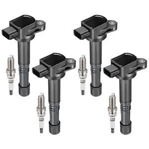4 Ignition Coils UF583+ 4 Iridium Spark Plugs 9807B-561BW for Chevy | Fits: Honda L4: RSX(02-06 2.0L),Accord(03-07),Civic(06-11),CR-V(02-09),Element(03-11). OE:UF583,UF311,C1382. Direct fit. 4 Ignition Coils UF583+ 4 Iridium Spark Plugs 9807B-561BW for Chevy | Fits: Honda L4: RSX(02-06 2.0L),Accord(03-07),Civic(06-11),CR-V(02-09),Element(03-11). OE:UF583,UF311,C1382. Direct fit.