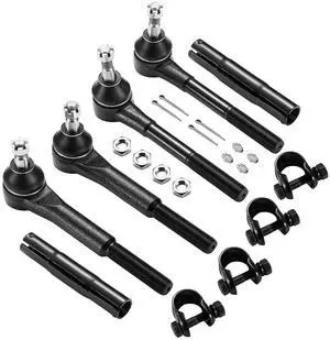 6-PC Tie Rod Ends Kits Compatible with Chevy Tahoe 1995-1999,2xOuter tie rod ES2836,2xInner tie rod ES2837,2xAdjustment Sleeve ES2004 6-PC Tie Rod Ends Kits Compatible with Chevy Tahoe 1995-1999,2xOuter tie rod ES2836,2xInner tie rod ES2837,2xAdjustment Sleeve ES2004