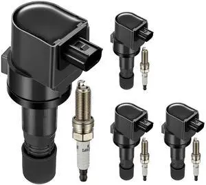 4 Ignition Coils & 4 Spark Plugs UF672 97390 for Honda for Accord | Fits 1.8/2.0L 2012-2015:ILX(13-15 2.0L),Civic(12-15 1.8L). OE:C900,5C1880,GN10421.Hotter Spark, Quicker Acceleration. 4 Ignition Coils & 4 Spark Plugs UF672 97390 for Honda for Accord | Fits 1.8/2.0L 2012-2015:ILX(13-15 2.0L),Civic(12-15 1.8L). OE:C900,5C1880,GN10421.Hotter Spark, Quicker Acceleration.