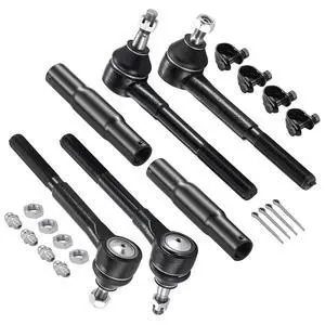 6-PC Tie Rod Ends Kits Compatible with Chevy Tahoe 1995-1999,2xOuter tie rod ES2836,2xInner tie rod ES2838,2xAdjustment Sleeve ES2004 6-PC Tie Rod Ends Kits Compatible with Chevy Tahoe 1995-1999,2xOuter tie rod ES2836,2xInner tie rod ES2838,2xAdjustment Sleeve ES2004