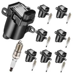 8 Ignition Coils& 8 Spark Plugs UF262 4.8L 5.3L for Chevy Cadillac | Fits 2002-2007: Rainier,Escalade,Silverado,Suburban,Tahoe,Avalanche,Express,Sierra,Yukon,Savana,Envoy,H2,Ascender. 8 Ignition Coils& 8 Spark Plugs UF262 4.8L 5.3L for Chevy Cadillac | Fits 2002-2007: Rainier,Escalade,Silverado,Suburban,Tahoe,Avalanche,Express,Sierra,Yukon,Savana,Envoy,H2,Ascender.
