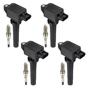 4 Ignition Coils & 4 Iridium Spark Plugs UF656 PE0118100A for Mazda | Fits 2.0-2.5L: 3(14-20),6(14-20),CX-3(16-20),CX-5(13-20),MX-5(16-18).OE:GN10625,C857,93501.Better MPG,Long-lasting 4 Ignition Coils & 4 Iridium Spark Plugs UF656 PE0118100A for Mazda | Fits 2.0-2.5L: 3(14-20),6(14-20),CX-3(16-20),CX-5(13-20),MX-5(16-18).OE:GN10625,C857,93501.Better MPG,Long-lasting