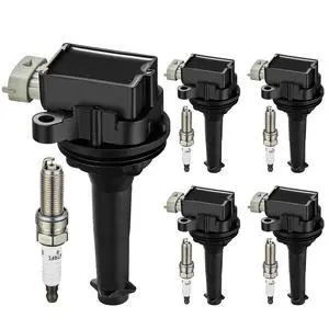 5 Ignition Coils & 5 Iridium Spark Plugs UF517 AP5325 for Volvo | Fits 2.4/2.5L 2004-2016: C30(08-13),C70(06-13),S40(04-11),S60(05-16),V50(05-11),V70(04-07),XC70(07-16).OE:30713417,8677837. 5 Ignition Coils & 5 Iridium Spark Plugs UF517 AP5325 for Volvo | Fits 2.4/2.5L 2004-2016: C30(08-13),C70(06-13),S40(04-11),S60(05-16),V50(05-11),V70(04-07),XC70(07-16).OE:30713417,8677837.