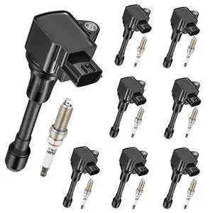 8 Ignition Coils & 8 Spark Plugs UF677 93501 for INFINITI for Nissan | Fits 5.6L: QX80(14-21),QX56(11-13),Armada(17-20). OE:,224481LA0B,224881LA0B.Stronger Spark,Smoother Engine Performance. 8 Ignition Coils & 8 Spark Plugs UF677 93501 for INFINITI for Nissan | Fits 5.6L: QX80(14-21),QX56(11-13),Armada(17-20). OE:,224481LA0B,224881LA0B.Stronger Spark,Smoother Engine Performance.