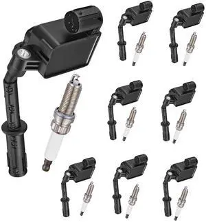 8 Ignition Coils & 8 Spark Plugs UF733 ZR6SII3320 for Mercedes-Benz | Fits 4.7/5.5L: GLE63(16-19),GLS63(17-19),GL63(13-16),ML63(12-15),GLS550(17-19),GL550(13-16),GL450(13-14),ML550(12-15). 8 Ignition Coils & 8 Spark Plugs UF733 ZR6SII3320 for Mercedes-Benz | Fits 4.7/5.5L: GLE63(16-19),GLS63(17-19),GL63(13-16),ML63(12-15),GLS550(17-19),GL550(13-16),GL450(13-14),ML550(12-15).