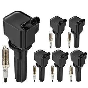 6 Ignition Coils & 6 Iridium Spark Plugs UF497 5019 for Chevy Buick | Fits 4.2L: Rainier(06-07),Trailblazer(06-09),Envoy(06-09),Ascender(06-07),9-7x(06-09). OE:12596547.Better MPG,Long-lasting 6 Ignition Coils & 6 Iridium Spark Plugs UF497 5019 for Chevy Buick | Fits 4.2L: Rainier(06-07),Trailblazer(06-09),Envoy(06-09),Ascender(06-07),9-7x(06-09). OE:12596547.Better MPG,Long-lasting