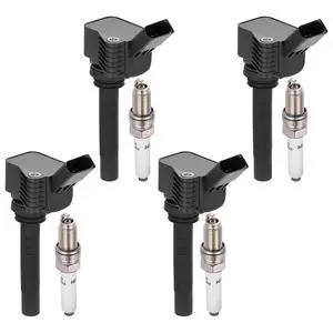 Ignition Coil UF718 & Spark Plug 95463 Kit For Audi A3 Sportback e-tron 2016-2018 & Volkswagen Jetta 2016-2018 1.4L L4 Replaces 22448ED000 (4 Coils & 4 Plugs) Ignition Coil UF718 & Spark Plug 95463 Kit For Audi A3 Sportback e-tron 2016-2018 & Volkswagen Jetta 2016-2018 1.4L L4 Replaces 22448ED000 (4 Coils & 4 Plugs)