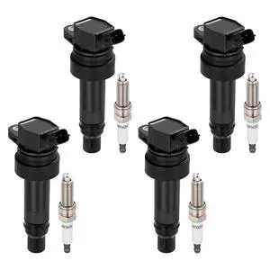 Ignition Coil UF707 & Spark Plug 93655 Kit For Hyundai Veloster 2014-2015 & Kia Forte Koup/Forte5 2014-2015 1.6L L4 Replaces GN10683, 273012B110, etc. (4 Coils & 4 Plugs) Ignition Coil UF707 & Spark Plug 93655 Kit For Hyundai Veloster 2014-2015 & Kia Forte Koup/Forte5 2014-2015 1.6L L4 Replaces GN10683, 273012B110, etc. (4 Coils & 4 Plugs)