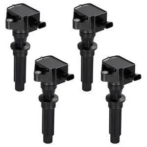 Ignition Coil Pack UF862 Set of 4 Compatible with Jaguar F-Pace 2017-2021, F-Type 2018-2021 & XF 2018-2021 2.0L L4 Replaces H4P312A366BB, UF862 Ignition Coil Pack UF862 Set of 4 Compatible with Jaguar F-Pace 2017-2021, F-Type 2018-2021 & XF 2018-2021 2.0L L4 Replaces H4P312A366BB, UF862