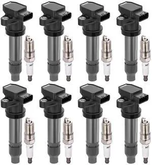 Ignition Coil UF543 & Spark Plug SP541 Kit For Buick Lucerne 2007-2011 & Cadillac DTS/STS/SRX/XLR 2007-2011 4.6L V8 Replaces 12597745, 42597745 (8 Coils & 8 Plugs) Ignition Coil UF543 & Spark Plug SP541 Kit For Buick Lucerne 2007-2011 & Cadillac DTS/STS/SRX/XLR 2007-2011 4.6L V8 Replaces 12597745, 42597745 (8 Coils & 8 Plugs)