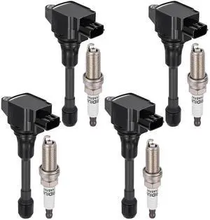 Ignition Coil UF719 & Spark Plug 91187 Kit For Nissan Versa/Versa Note 2012-2019 1.6L L4 Replaces 224481HC0A, 224485RB0A, etc. (4 Coils & 4 Plugs) Ignition Coil UF719 & Spark Plug 91187 Kit For Nissan Versa/Versa Note 2012-2019 1.6L L4 Replaces 224481HC0A, 224485RB0A, etc. (4 Coils & 4 Plugs)