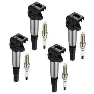 Ignition Coil UF598 & Spark Plug 97968 Kit Compatible with Mini Cooper, Countryman, Paceman L4 1.6L Engines Replaces C1692, 12137575010, 1213755001, 5C1749, 597091(4 Coils & 4 Plugs) Ignition Coil UF598 & Spark Plug 97968 Kit Compatible with Mini Cooper, Countryman, Paceman L4 1.6L Engines Replaces C1692, 12137575010, 1213755001, 5C1749, 597091(4 Coils & 4 Plugs)