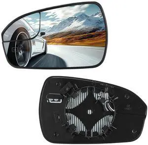 Driver Left Side Heated Mirror Glass Compatible With Ford Fusion 2013 2014 2015 2016 2017 2018 2019 2020, Left Side View Mirror Convex Glass with Rear Holder Replaces DS7Z17K707F DS7Z-17K707-F Driver Left Side Heated Mirror Glass Compatible With Ford Fusion 2013 2014 2015 2016 2017 2018 2019 2020, Left Side View Mirror Convex Glass with Rear Holder Replaces DS7Z17K707F DS7Z-17K707-F