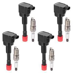 Ignition Coil UF374 & Spark Plug 5325 Kit For Honda Civic 2003-2011 1.3L L4 Replaces C1408, 5C1405, 30521-PWA-003, etc. (4 Coils & 4 Plugs) Ignition Coil UF374 & Spark Plug 5325 Kit For Honda Civic 2003-2011 1.3L L4 Replaces C1408, 5C1405, 30521-PWA-003, etc. (4 Coils & 4 Plugs)