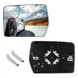 Driver Left Side Heated Mirror Glass Compatible With Ford F150 2011 2012 2013 2014, Driver Left Exterior Side Blind Spot Mirror Glass with Rear Holder Replaces BL3Z-17K707-E BL3Z17K707E Driver Left Side Heated Mirror Glass Compatible With Ford F150 2011 2012 2013 2014, Driver Left Exterior Side Blind Spot Mirror Glass with Rear Holder Replaces BL3Z-17K707-E BL3Z17K707E