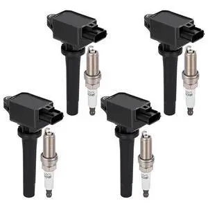 Ignition Coil UF822 & Spark Plug 93501 Kit For Toyota Yaris iA 2017-2018, Yaris 2019, Scion iA 2016 1.5L L4 Replaces 90118WB460, P51R18100, etc. (4 Coils & 4 Plugs) Ignition Coil UF822 & Spark Plug 93501 Kit For Toyota Yaris iA 2017-2018, Yaris 2019, Scion iA 2016 1.5L L4 Replaces 90118WB460, P51R18100, etc. (4 Coils & 4 Plugs)