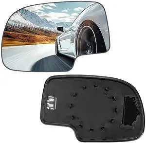 Driver Left Side Heated Mirror Glass Compatible With Cadillac Escalade Chevy Avalanche Silverado Tahoe Sierra 1500 Side View Mirror Glass with Rear Holder Replaces 88986362 Driver Left Side Heated Mirror Glass Compatible With Cadillac Escalade Chevy Avalanche Silverado Tahoe Sierra 1500 Side View Mirror Glass with Rear Holder Replaces 88986362
