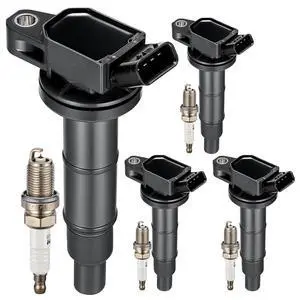 Ignition Coil UF333 & Spark Plug 7092 kit for Toyota Camry RAV4 Highlander Corolla Matrix Solara, for Scion tC xB, for Pontiac Vibe, for Lexus HS250h L4 2.0L 2.4L Replaces C1330, 90919-02244 Ignition Coil UF333 & Spark Plug 7092 kit for Toyota Camry RAV4 Highlander Corolla Matrix Solara, for Scion tC xB, for Pontiac Vibe, for Lexus HS250h L4 2.0L 2.4L Replaces C1330, 90919-02244