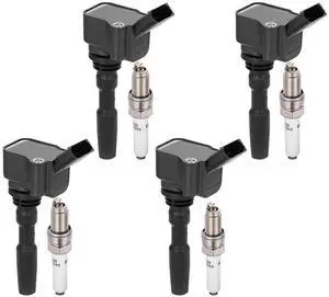 Ignition Coil UF717 & Spark Plug 95463 Kit For Audi A3 Sportback e-tron 2016-2018 & Volkswagen Jetta 2014-2018 1.4L L4 Replaces 04C905110B, 04C905110D, 04E905110A (4 Coils & 4 Plugs) Ignition Coil UF717 & Spark Plug 95463 Kit For Audi A3 Sportback e-tron 2016-2018 & Volkswagen Jetta 2014-2018 1.4L L4 Replaces 04C905110B, 04C905110D, 04E905110A (4 Coils & 4 Plugs)