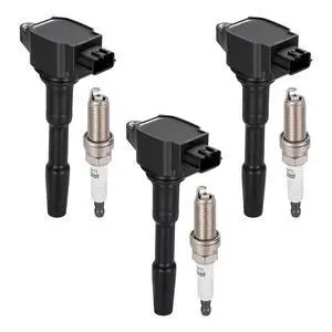 Ignition Coil UF808 & Spark Plug 91121 Kit For Smart Fortwo 2016-2017 0.9L L3 Replaces C987, 2819060000 (3 Coils & 3 Plugs) Ignition Coil UF808 & Spark Plug 91121 Kit For Smart Fortwo 2016-2017 0.9L L3 Replaces C987, 2819060000 (3 Coils & 3 Plugs)