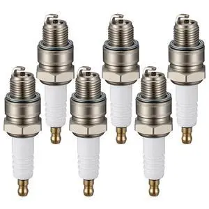 BR8HS-10 Spark Plugs 6 Pack - Compatible with Yamaha 2-Stroke Outboard Compatible with Mariner 2-Stroke Outboard for Tohatsu 2-Stroke Outboard Engines - Nickel - Replaces 1134 Spark Plug BR8HS-10 Spark Plugs 6 Pack - Compatible with Yamaha 2-Stroke Outboard Compatible with Mariner 2-Stroke Outboard for Tohatsu 2-Stroke Outboard Engines - Nickel - Replaces 1134 Spark Plug