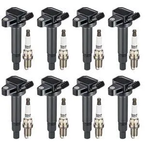 Ignition Coil UF230 & Spark Plug 4504 Kit Compatible with Toyota Tundra, Sequoia 4Runner Land Cruiser and Lexus LS430 GS430 SC430 4.3L & 4.7L V8 Replaces 90919-02230 (8 Coils & 8 Plugs) Ignition Coil UF230 & Spark Plug 4504 Kit Compatible with Toyota Tundra, Sequoia 4Runner Land Cruiser and Lexus LS430 GS430 SC430 4.3L & 4.7L V8 Replaces 90919-02230 (8 Coils & 8 Plugs)