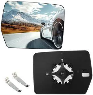 Passenger Right Side Convex Mirror Glass Compatible With Ford F150 F-150 Side Mirror with Backing Plate, Passenger Right Side RH Rear View Replaces 4L3Z17K707AB Passenger Right Side Convex Mirror Glass Compatible With Ford F150 F-150 Side Mirror with Backing Plate, Passenger Right Side RH Rear View Replaces 4L3Z17K707AB