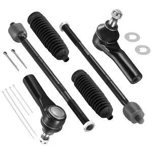 6-PC Tie Rod Ends Kits Compatible with Ford Escape 2005-2009,2xInner tie rod EV800366,2xOuter tie rod ES3631,2xdust cover 6-PC Tie Rod Ends Kits Compatible with Ford Escape 2005-2009,2xInner tie rod EV800366,2xOuter tie rod ES3631,2xdust cover