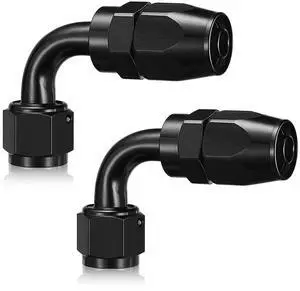 10AN 90 Degree Swivel Hose End Fitting Aluminum Seal AN Hose End Fitting for Braided Fuel Line 10AN 90 Degree Swivel Hose End Fitting Aluminum Seal AN Hose End Fitting for Braided Fuel Line
