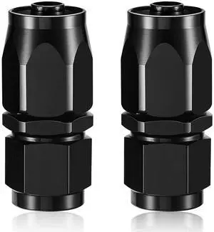 6AN Straight Swivel Hose End Fitting Aluminum Seal AN Hose End Fitting for Braided Fuel Line 6AN Straight Swivel Hose End Fitting Aluminum Seal AN Hose End Fitting for Braided Fuel Line