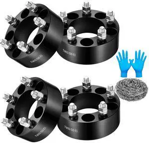 2 inch 5x114.3mm Wheel Spacers Compatible with Jeep Wrangler Cherokee, Compatible with Ford Galaxie 500 Mustang, 82.5mm Bore & 5 Lug Wheel Adapters 1/2x20 Studs & 5x4.5, 4PCS, no HubCentric 2 inch 5x114.3mm Wheel Spacers Compatible with Jeep Wrangler Cherokee, Compatible with Ford Galaxie 500 Mustang, 82.5mm Bore & 5 Lug Wheel Adapters 1/2x20 Studs & 5x4.5, 4PCS, no HubCentric