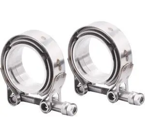 2.5" Universal Stainless Steel V Band Clamp Flat Flange Kit Assembly (2.5inch, 2PCS) 2.5" Universal Stainless Steel V Band Clamp Flat Flange Kit Assembly (2.5inch, 2PCS)