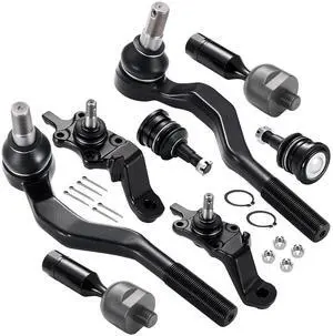 8-PC Steering Suspension Kits Compatible with Toyota Tacoma 1995-2004,4xBall Joint K90259 K90258 K90255,2xInner tie rod EV433,2xOuter tie rod ES3545 ES3546 8-PC Steering Suspension Kits Compatible with Toyota Tacoma 1995-2004,4xBall Joint K90259 K90258 K90255,2xInner tie rod EV433,2xOuter tie rod ES3545 ES3546