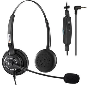 Phone Headset 2.5mm with Noise Canceling Mic & Volume Control Ultra Comfort Telephone Headset for Panasonic Vtech AT&T Uniden Gigaset Cisco RCA Grandstream Cordless Landline Office Phones Phone Headset 2.5mm with Noise Canceling Mic & Volume Control Ultra Comfort Telephone Headset for Panasonic Vtech AT&T Uniden Gigaset Cisco RCA Grandstream Cordless Landline Office Phones