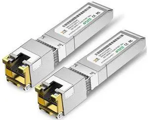1.25/2.5/5/10G-T SFP+ to RJ-45 Transceiver, 10G Copper SFP+ CAT6a Module, Auto-Negotiation, Up to 30m, for Cisco SFP-10G-T-S, Ubiquiti UniFi UF-RJ45-10G, Meraki, TP-Link, Mikrotik, Netgear and More 1.25/2.5/5/10G-T SFP+ to RJ-45 Transceiver, 10G Copper SFP+ CAT6a Module, Auto-Negotiation, Up to 30m, for Cisco SFP-10G-T-S, Ubiquiti UniFi UF-RJ45-10G, Meraki, TP-Link, Mikrotik, Netgear and More