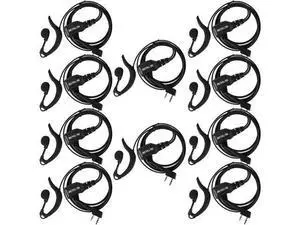 Retevis Walkie Talkie Earpiece with Mic G Shape 2 Pin Adjustable Volume Headset Compatible with Retevis H-777 RT22 RT21 Baofeng UV-5R 888S 2 Way Radio(10 Pack) Retevis Walkie Talkie Earpiece with Mic G Shape 2 Pin Adjustable Volume Headset Compatible with Retevis H-777 RT22 RT21 Baofeng UV-5R 888S 2 Way Radio(10 Pack)