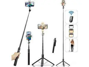 Selfie Stick Phone Tripod with Remote and LED Fill Lights - ASHINER 70 inch Heigh Cell Phone Holder for Travel, Vlogging, Live Streaming Video and Photos,Phone Stand Compatible with iPhone and Android Selfie Stick Phone Tripod with Remote and LED Fill Lights - ASHINER 70 inch Heigh Cell Phone Holder for Travel, Vlogging, Live Streaming Video and Photos,Phone Stand Compatible with iPhone and Android