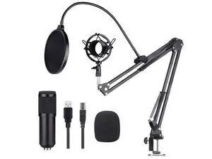 PC Streaming Podcast Microphone Kit with Arm Stand & Pop Filter, Professional Condenser Mic Kit for Recording, Gaming, Singing, YouTube PC Streaming Podcast Microphone Kit with Arm Stand & Pop Filter, Professional Condenser Mic Kit for Recording, Gaming, Singing, YouTube