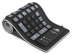 Foldable Silicone Keyboard USB Wired Waterproof Rollup Keyboard for PC Notebook Laptop Black+Grey Foldable Silicone Keyboard USB Wired Waterproof Rollup Keyboard for PC Notebook Laptop Black+Grey