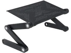 WonderWorker Newton Ergonomic Folding Laptop Table, Adjustable Laptop Stand, Portable Desk for Laptop, Bed Tray Cooling Pad, Black WonderWorker Newton Ergonomic Folding Laptop Table, Adjustable Laptop Stand, Portable Desk for Laptop, Bed Tray Cooling Pad, Black