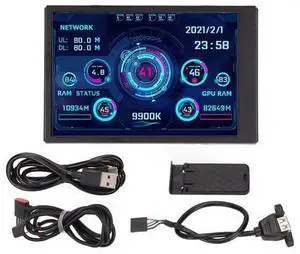 3.5in IPS USB Mini Screen,PC Temperature Display AIDA64 PC CPU Data Monitor Sensor Panel Monitor,PC Computer Temp 3.5in IPS USB Mini Screen,PC Temperature Display AIDA64 PC CPU Data Monitor Sensor Panel Monitor,PC Computer Temp