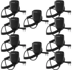 Retevis HK001 2 Pin Speaker Mic Walkie Talkies Microphone for Arcshell AR-5 Baofeng UV-5R BF-888S Retevis H-777 RT21 RT22 RT27 Two Way Radios (10 Packs, Black) Retevis HK001 2 Pin Speaker Mic Walkie Talkies Microphone for Arcshell AR-5 Baofeng UV-5R BF-888S Retevis H-777 RT21 RT22 RT27 Two Way Radios (10 Packs, Black)