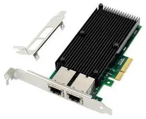 PCIe X4 to Dual 10GbE RJ45 Server NIC Network Card PCIe 10 Gigabit Ethernet server network card X550 chipset 10G LAN 10000M PCIe X4 to Dual 10GbE RJ45 Server NIC Network Card PCIe 10 Gigabit Ethernet server network card X550 chipset 10G LAN 10000M