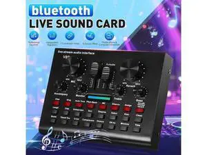Bluetooth Audio USB Headset Microphone Webcast Live Sound Card 112 kinds of electric sound Broadcast for Phone Computer PC Bluetooth Audio USB Headset Microphone Webcast Live Sound Card 112 kinds of electric sound Broadcast for Phone Computer PC