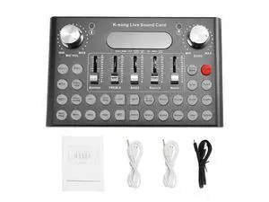 Sound Card Microphone Voice Music o Usb Headset Entertainment Karaoke Steamers K-Song Live Sound Card F007 Sound Card Microphone Voice Music o Usb Headset Entertainment Karaoke Steamers K-Song Live Sound Card F007