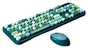 2.4G Full-Size Wireless Keyboard and Mouse Combo, TzBBL Colorful Computer Wireless Keyboard Mouse Combos 104 Key (Green-A)... 2.4G Full-Size Wireless Keyboard and Mouse Combo, TzBBL Colorful Computer Wireless Keyboard Mouse Combos 104 Key (Green-A)...
